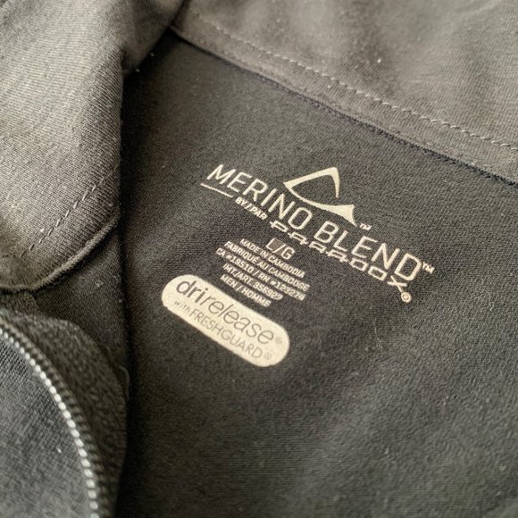 Paradox Long Sleeve Base Layer Merino Blend DriRelease Quarter Zip - Size L - Picture 3 of 4